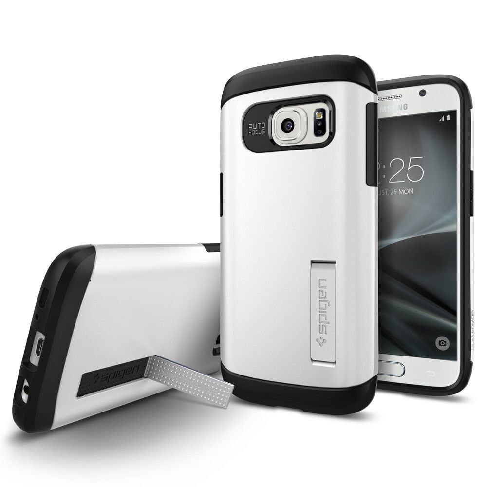 Spigen Galaxy S7 ile Uyumlu Kılıf Slim Armor Shimmery White