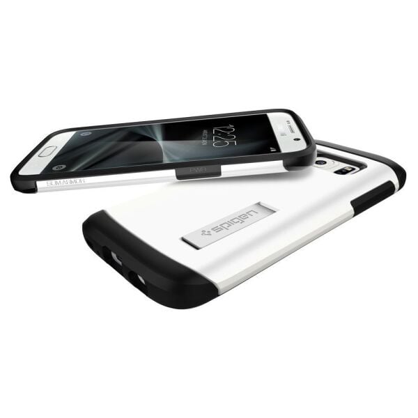 Spigen Galaxy S7 ile Uyumlu Kılıf Slim Armor Shimmery White