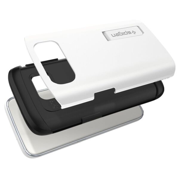 Spigen Galaxy S7 ile Uyumlu Kılıf Slim Armor Shimmery White