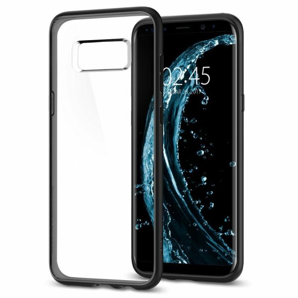 Spigen Galaxy S8 Plus ile Uyumlu Kılıf Ultra Hybrid Matte Black