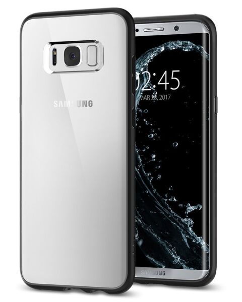 Spigen Galaxy S8 Plus ile Uyumlu Kılıf Ultra Hybrid Matte Black