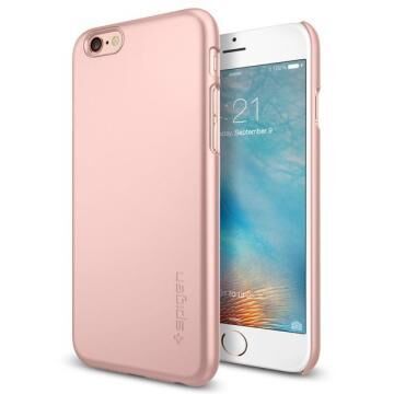 Spigen iPhone 6s Plus/6 Plus ile Uyumlu Kılıf Thin Fit Ultra İnce Rose Gold