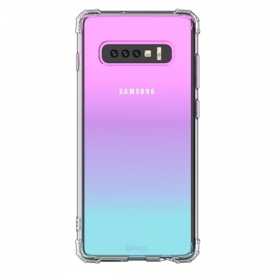 Blogy Galaxy S10 Plus ile Uyumlu Crystal Fit Kılıf Crystal Clear
