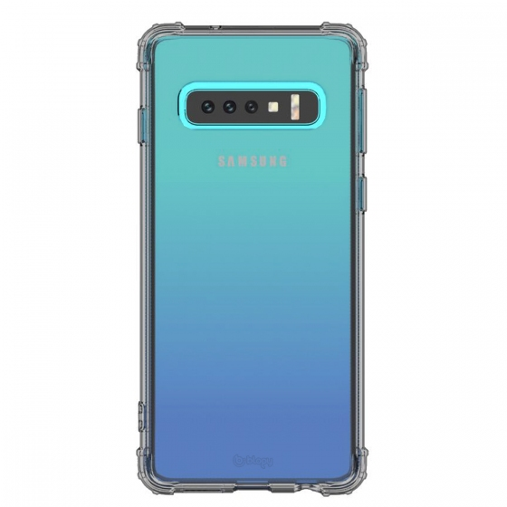 Blogy Galaxy S10 Plus ile Uyumlu Crystal Fit Kılıf Smoke Black