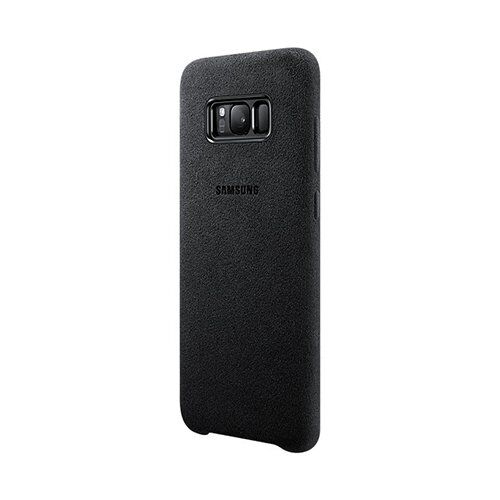 Galaxy S8 Plus ile Uyumlu Alcantara Cover Siyah EF-XG955ASEGWW