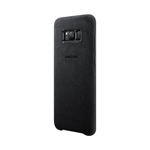 Galaxy S8 Plus ile Uyumlu Alcantara Cover Siyah EF-XG955ASEGWW