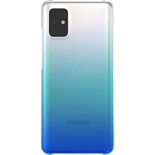 Galaxy A51 ile Uyumlu Koruyucu Kılıf Mavi GP-FPA515WSBLW