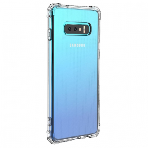 Blogy Galaxy S10e ile Uyumlu Crystal Fit Kılıf Crystal Clear