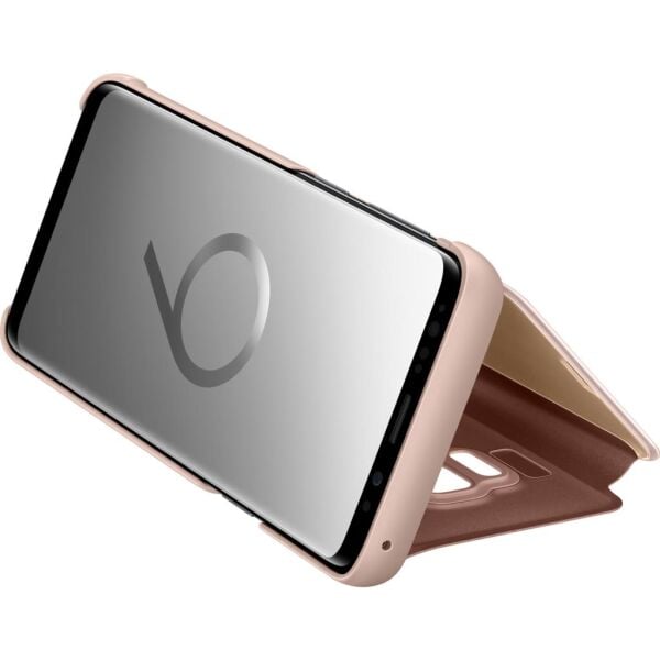 Galaxy S9 ile Uyumlu Clear View KılıfGold EF-ZG960CFEGWW (Out)