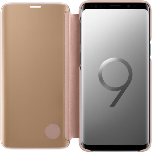 Galaxy S9 ile Uyumlu Clear View KılıfGold EF-ZG960CFEGWW (Out)
