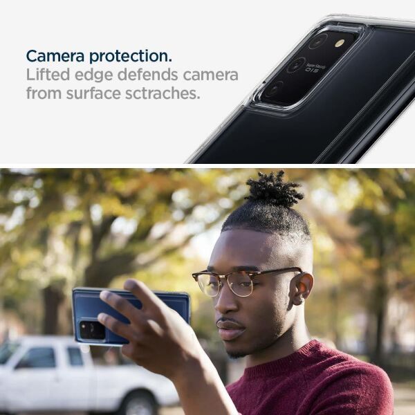 Spigen Galaxy S10 Lite ile Uyumlu Kılıf Ultra Hybrid Crystal Clear