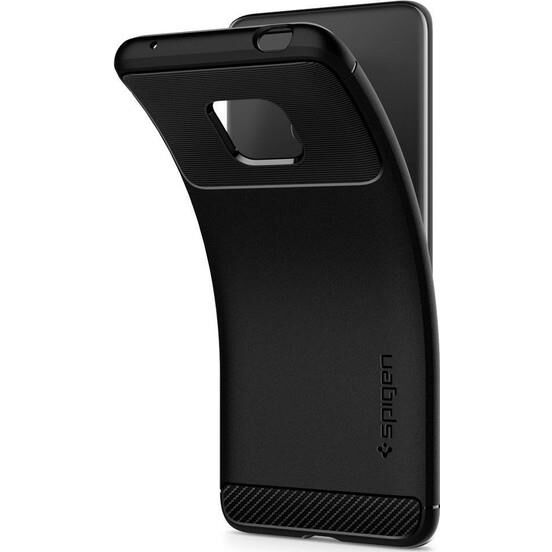 Spigen Mate 20 Pro ile Uyumlu Kılıf Rugged Armor Black
