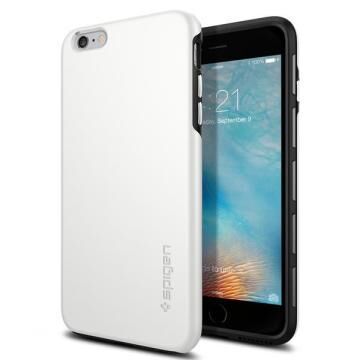 Spigen iPhone 6 Plus/6s Plus ile Uyumlu Kılıf Thin Fit Hybrid White