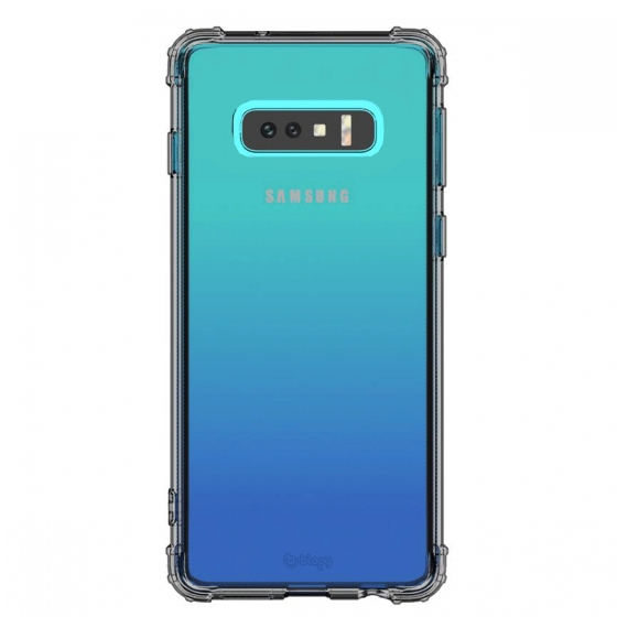 Blogy Galaxy S10e ile Uyumlu Crystal Fit Kılıf Smoke Black