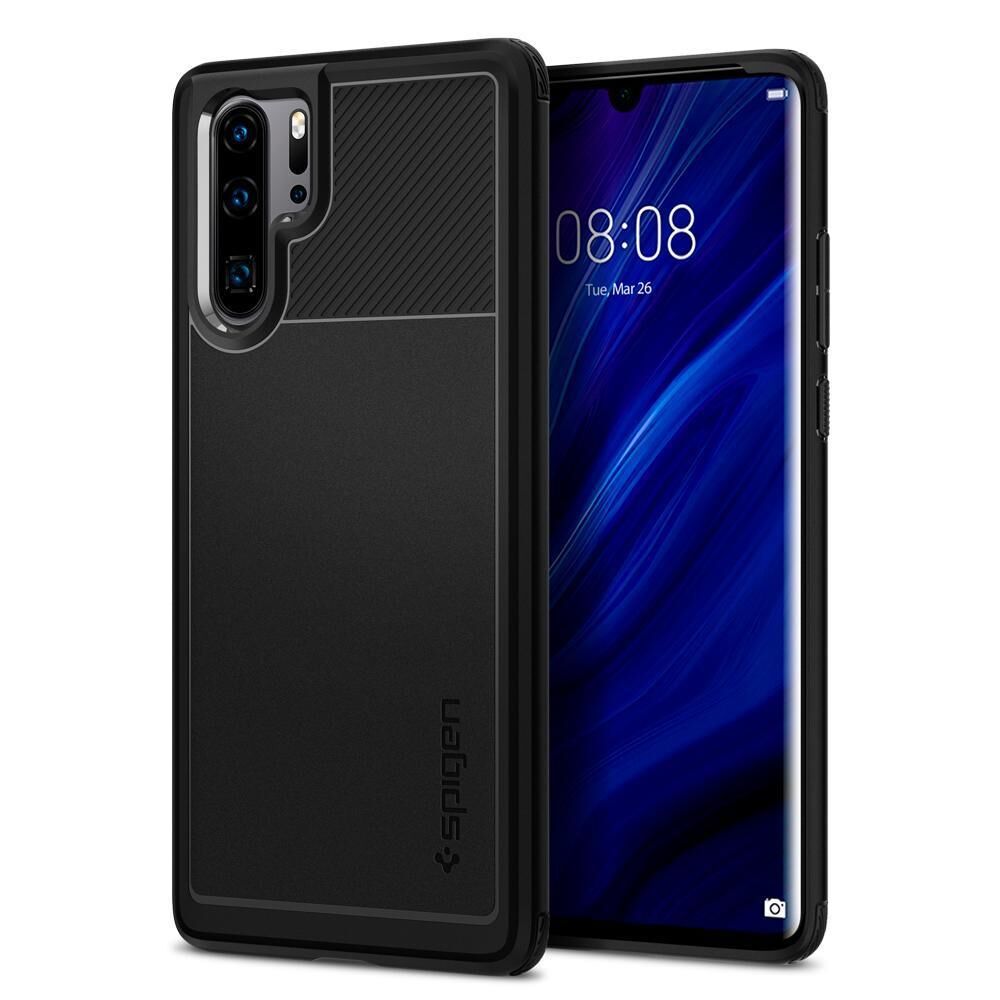 Spigen P30 Pro ile Uyumlu Kılıf Rugged Armor Matte Black