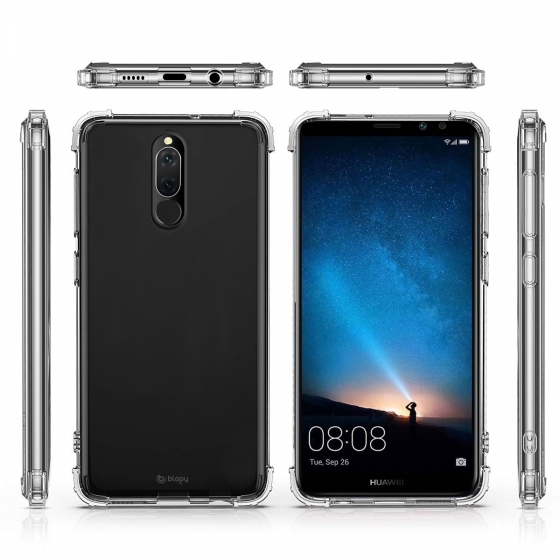 Blogy Mate 10 Lite ile Uyumlu Crystal Fit Kılıf Crystal Clear