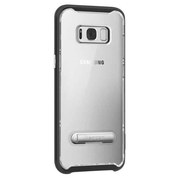 Spigen Galaxy S8 ile Uyumlu Kılıf Crystal Hybrid Black