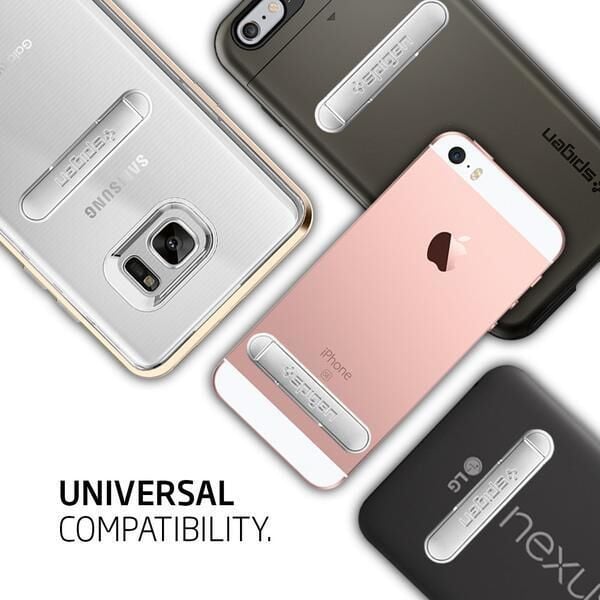 Spigen U100 Universal Metal Kick Stand (Video ve Oyun Ayağı) Silver