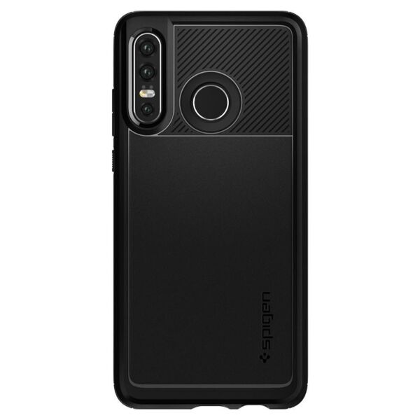 Spigen P30 Lite / Nova 4e ile Uyumlu Kılıf, Rugged Armor Matte Black