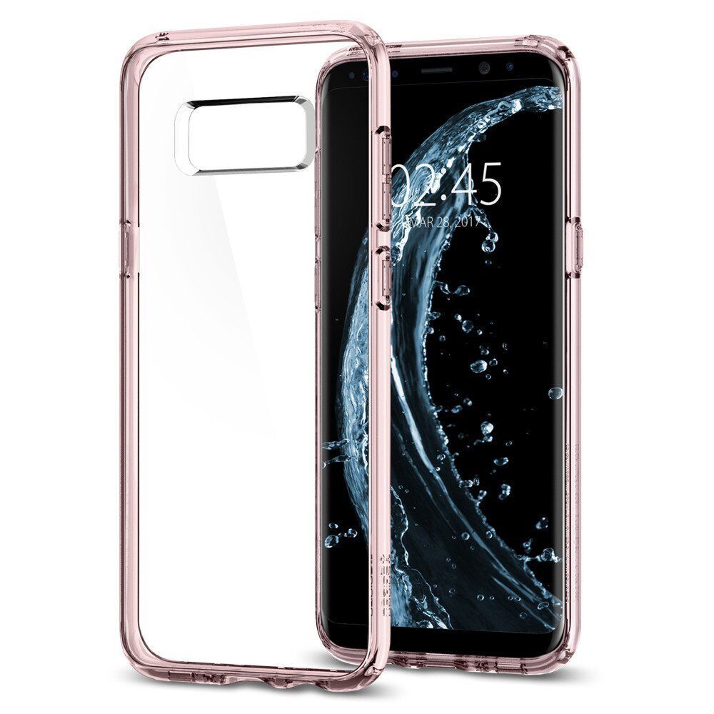 Spigen Galaxy S8 ile Uyumlu Kılıf Ultra Hybrid Crystal Pink