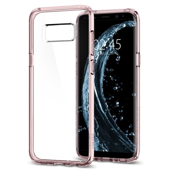 Spigen Galaxy S8 ile Uyumlu Kılıf Ultra Hybrid Crystal Pink