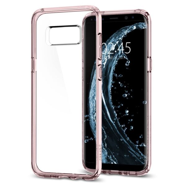 Spigen Galaxy S8 ile Uyumlu Kılıf Ultra Hybrid Crystal Pink
