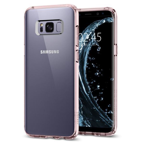 Spigen Galaxy S8 ile Uyumlu Kılıf Ultra Hybrid Crystal Pink