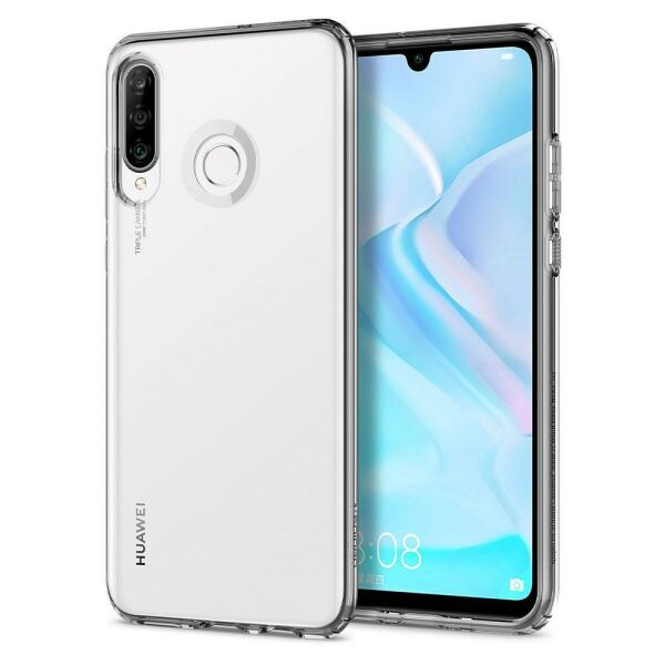 Spigen P30 Lite / Nova 4e ile Uyumlu Kılıf Liquid Crystal Crystal Clear