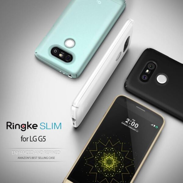 Ringke Slim G5 ile Uyumlu Kılıf SF Black 4 Tarafı Saran İnce Şık Tasarım