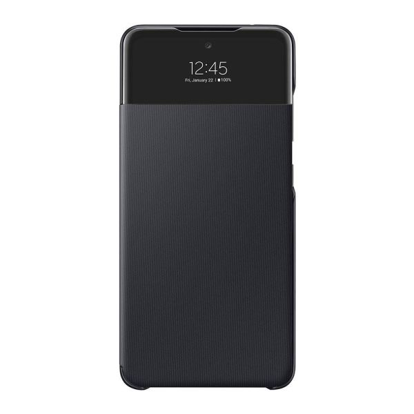 Galaxy A52 ile Uyumlu S View Cüzdan Kılıf Siyah EF-EA525PBEGTR (Out)