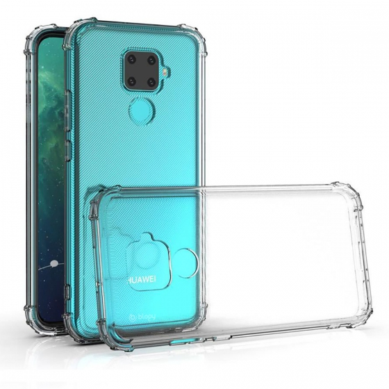 Blogy Mate 30 Lite ile Uyumlu Crystal Fit Kılıf Crystal Clear