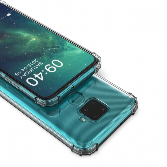 Blogy Mate 30 Lite ile Uyumlu Crystal Fit Kılıf Crystal Clear