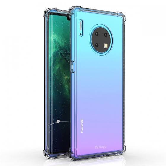 Blogy Mate 30 Pro ile Uyumlu Crystal Fit Kılıf Crystal Clear