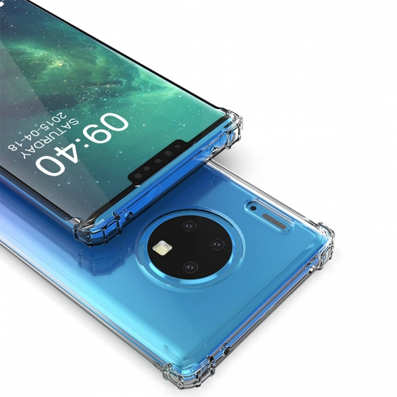 Blogy Mate 30 Pro ile Uyumlu Crystal Fit Kılıf Crystal Clear