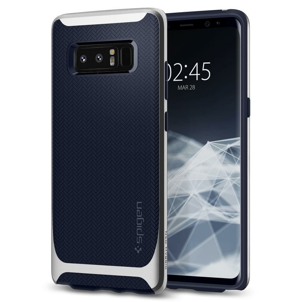 Spigen Galaxy Note 8 ile Uyumlu Kılıf Neo Hybrid Silver Arctic