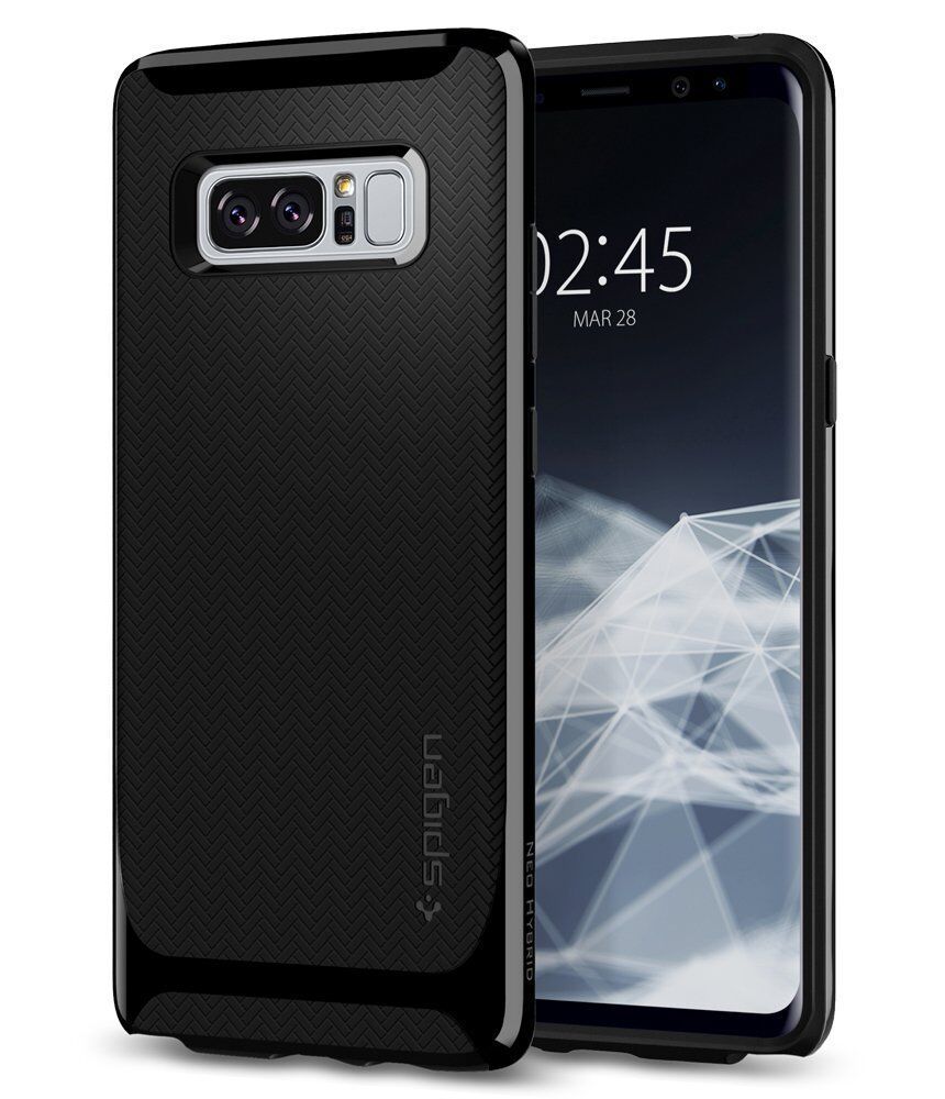 Spigen Galaxy Note 8 ile Uyumlu Kılıf Neo Hybrid Shiny Black