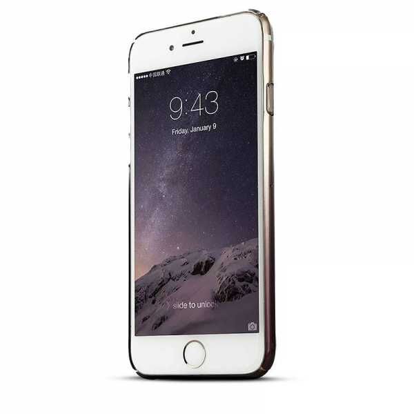 Baseus iPhone 6S Plus / 6 Plus ile Uyumlu Gradient Color Kılıf Siyah