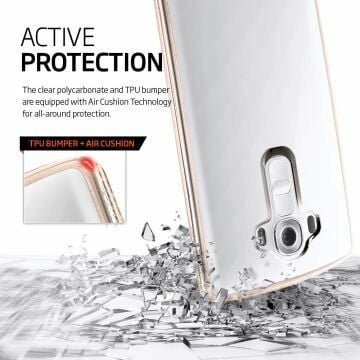 Spigen G4 ile Uyumlu Kılıf Ultra Hybrid Champagne Gold