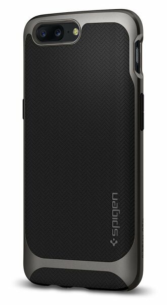 Spigen OnePlus 5 ile Uyumlu Kılıf Neo Hybrid Gun Metal