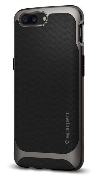 Spigen OnePlus 5 ile Uyumlu Kılıf Neo Hybrid Gun Metal