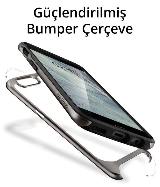 Spigen OnePlus 5 ile Uyumlu Kılıf Neo Hybrid Gun Metal