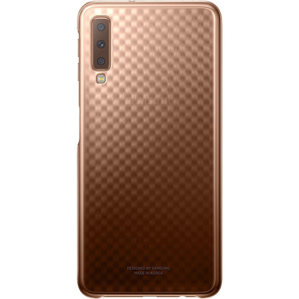 Galaxy A7 (2018) ile Uyumlu Gradation Kılıf Altın EF-AA750CFEGWW(Out)