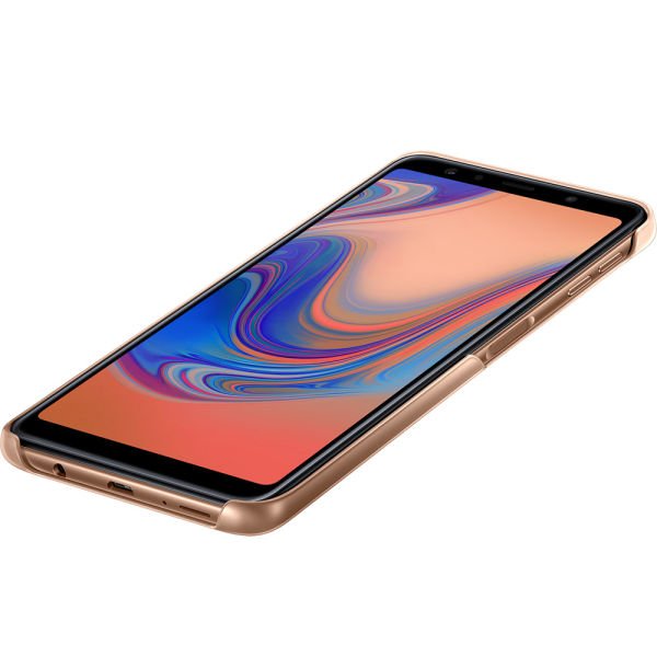 Galaxy A7 (2018) ile Uyumlu Gradation Kılıf Altın EF-AA750CFEGWW(Out)