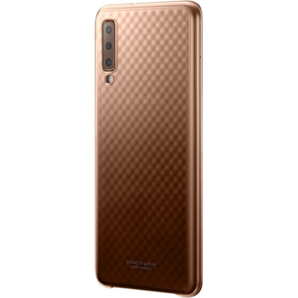 Galaxy A7 (2018) ile Uyumlu Gradation Kılıf Altın EF-AA750CFEGWW(Out)