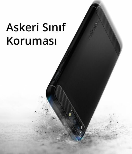 Spigen OnePlus 5 ile Uyumlu Kılıf Rugged Armor Black