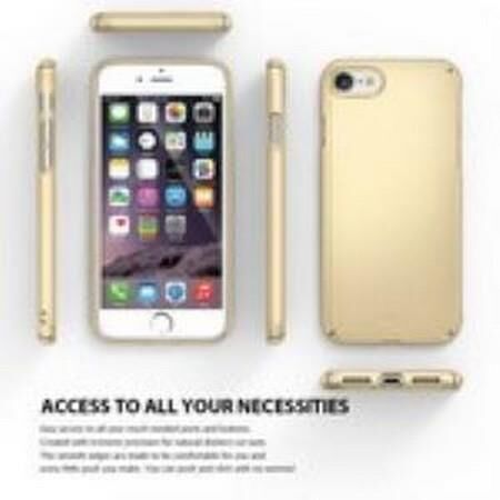 Ringke Slim iPhone 7/8 ile Uyumlu Kılıf Royal Gold