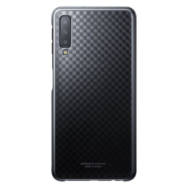 Galaxy A7 (2018) ile Uyumlu Gradation Kılıf Siyah EF-AA750CBEGWW(Out)