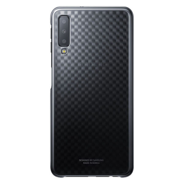 Galaxy A7 (2018) ile Uyumlu Gradation Kılıf Siyah EF-AA750CBEGWW(Out)
