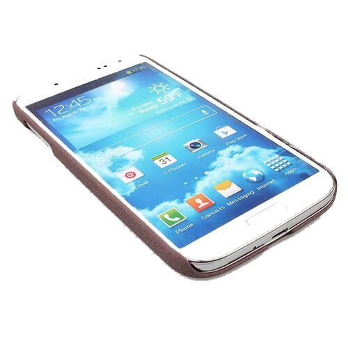 Galaxy S4 i9500 ile Uyumlu Kumlu Sert Kauçuk Kılıf Lila