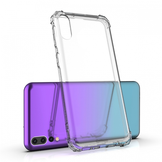 Blogy P20 Pro ile Uyumlu Crystal Fit Kılıf Crystal Clear